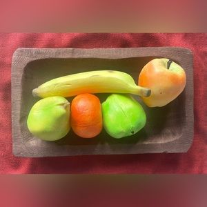 5pc Fake Fruit  - Table Home Decor, Colorful Centerpiece